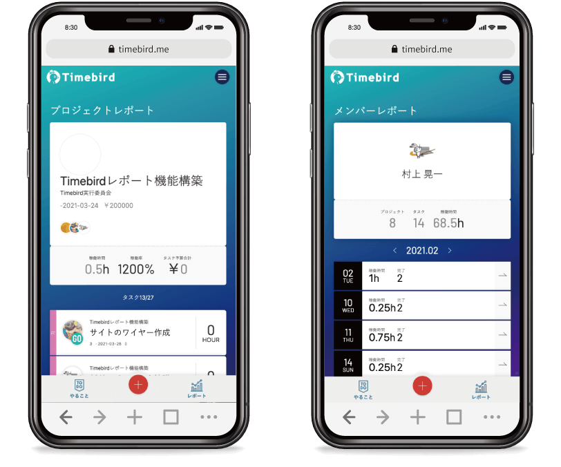 離れたメンバーでも作業状況が把握できる。